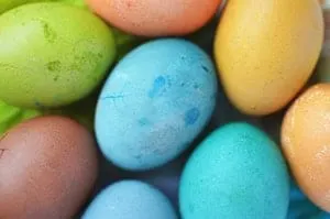Naturally dye Easter eggs