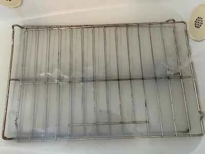 Oven racks in bathtub