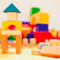 Wooden blocks and toys