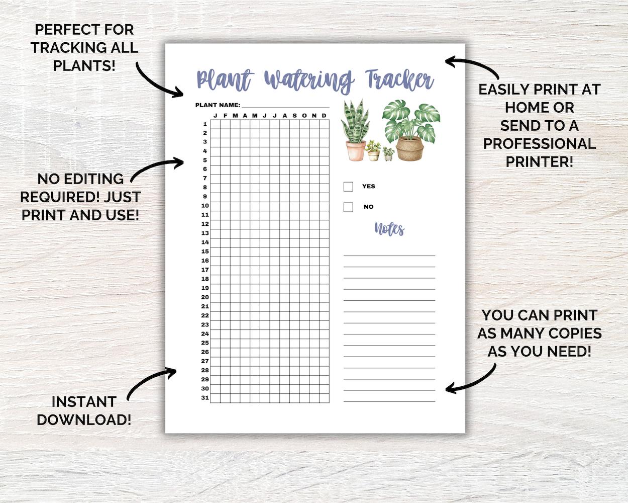 Plant Watering Tracker Listing Image 4